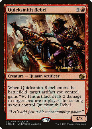 Quicksmith Rebel [Aether Revolt Promos] | Arkham Games and Comics