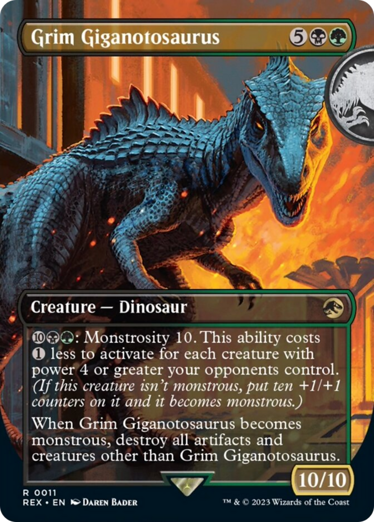 Grim Giganotosaurus (Borderless) [Jurassic World Collection] | Arkham Games and Comics