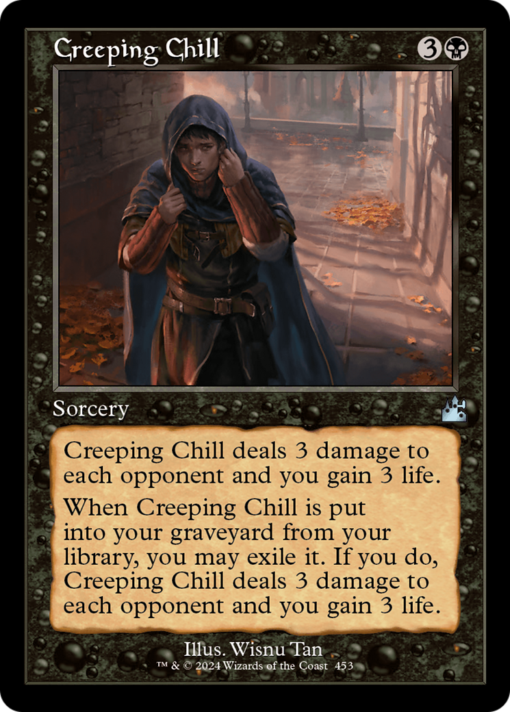 Creeping Chill (Retro Frame) [Ravnica Remastered] | Arkham Games and Comics