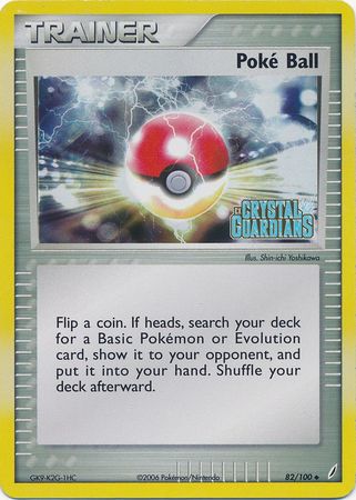 Poke Ball (82/100) (Stamped) [EX: Crystal Guardians] | Arkham Games and Comics