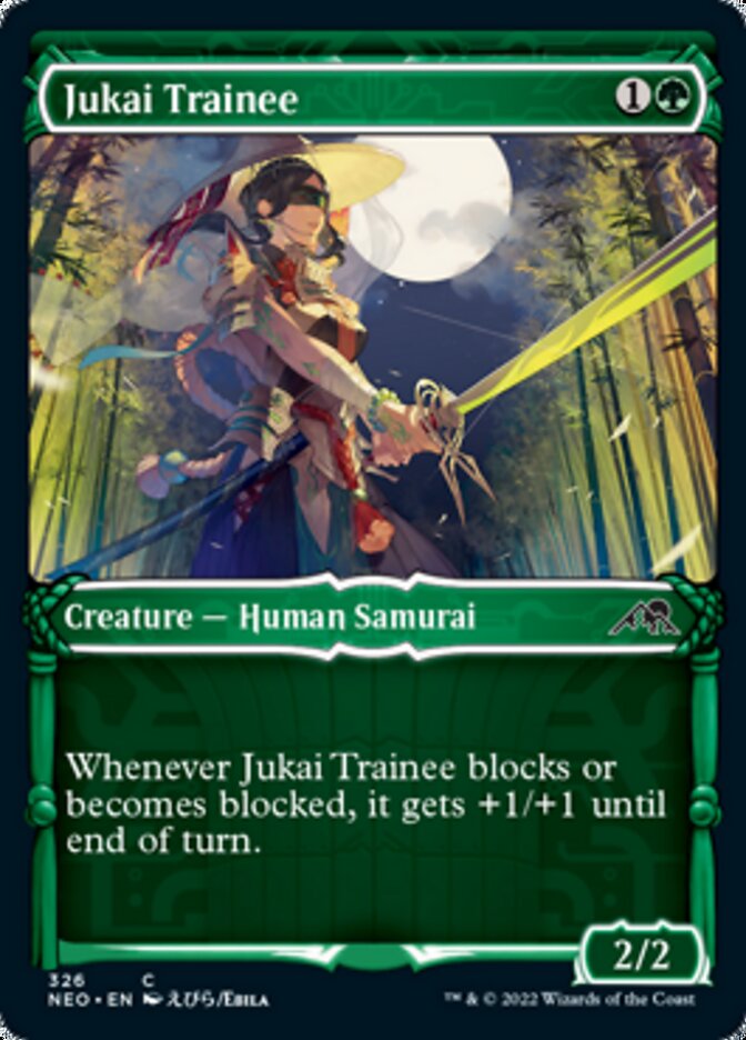 Jukai Trainee (Showcase Samurai) [Kamigawa: Neon Dynasty] | Arkham Games and Comics
