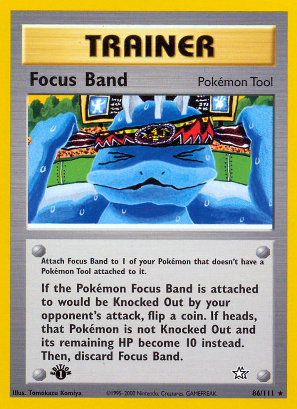 Focus Band (86/111) [Neo Genesis 1st Edition] | Arkham Games and Comics