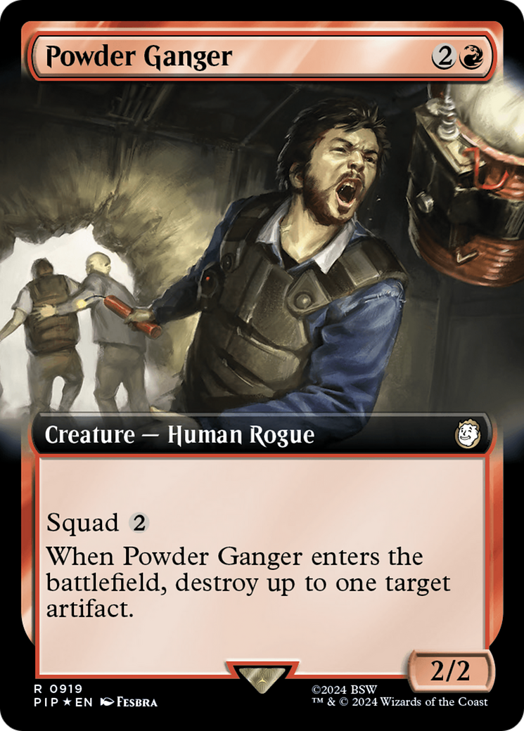 Powder Ganger (Extended Art) (Surge Foil) [Fallout] | Arkham Games and Comics