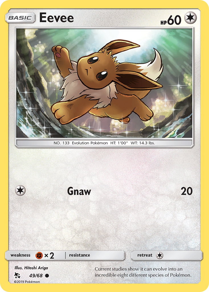 Eevee (49/68) [Sun & Moon: Hidden Fates] | Arkham Games and Comics