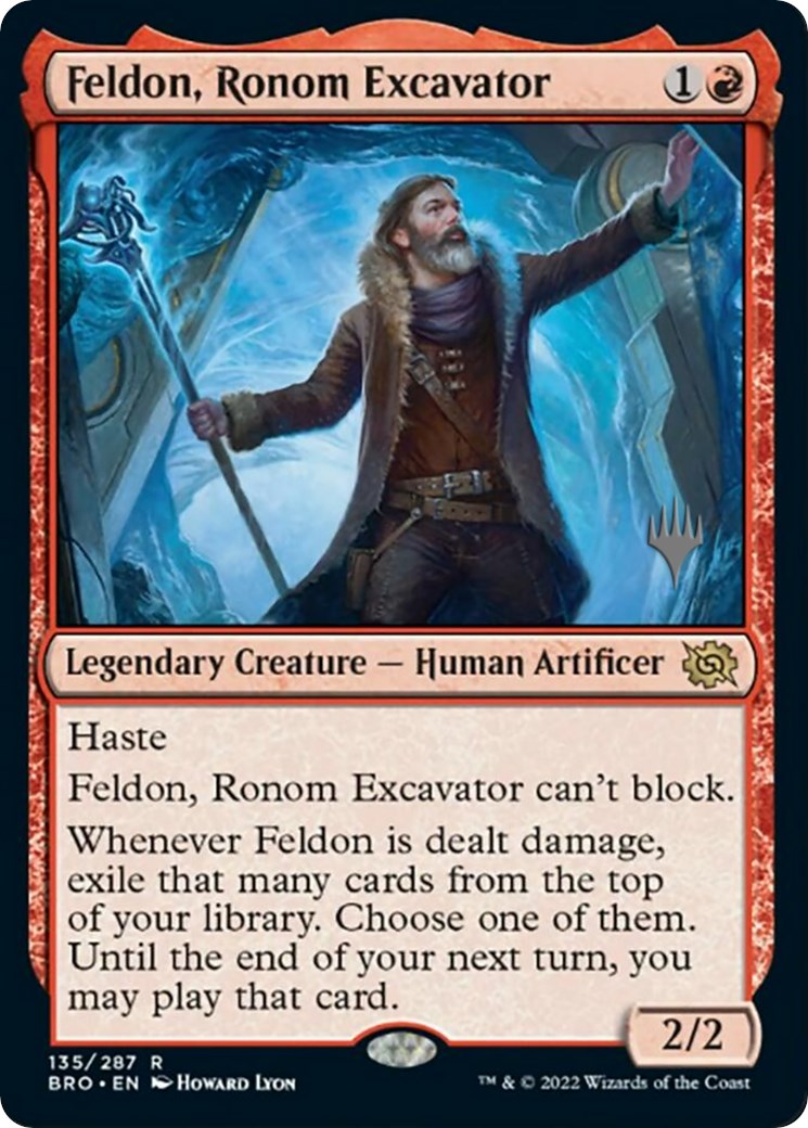 Feldon, Ronom Excavator (Promo Pack) [The Brothers' War Promos] | Arkham Games and Comics