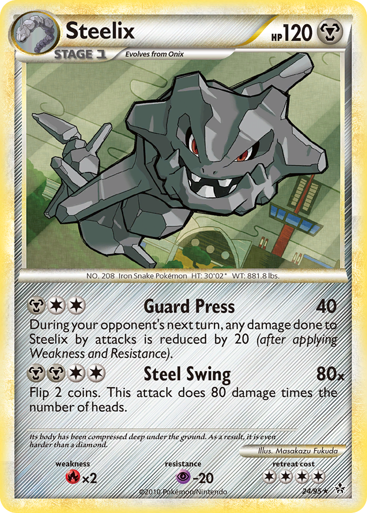 Steelix (24/95) [HeartGold & SoulSilver: Unleashed] | Arkham Games and Comics