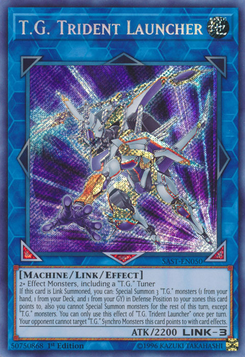 T.G. Trident Launcher [SAST-EN050] Secret Rare | Arkham Games and Comics