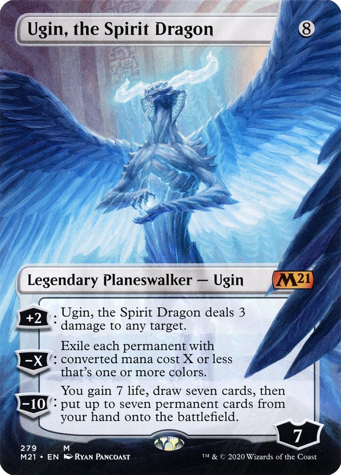 Ugin, the Spirit Dragon (Extended) (279) [Core Set 2021] | Arkham Games and Comics