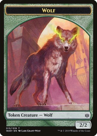 Wolf Token [War of the Spark Tokens] | Arkham Games and Comics