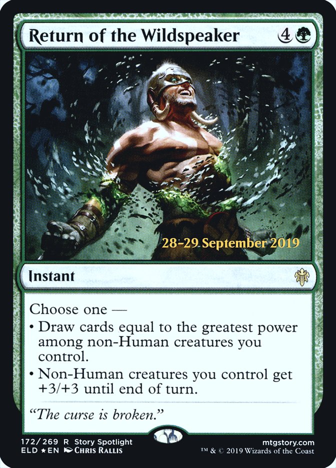 Return of the Wildspeaker  [Throne of Eldraine Prerelease Promos] | Arkham Games and Comics