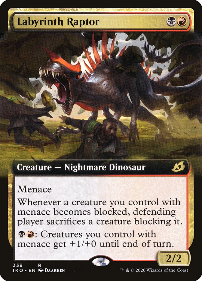 Labyrinth Raptor (Extended Art) [Ikoria: Lair of Behemoths] | Arkham Games and Comics