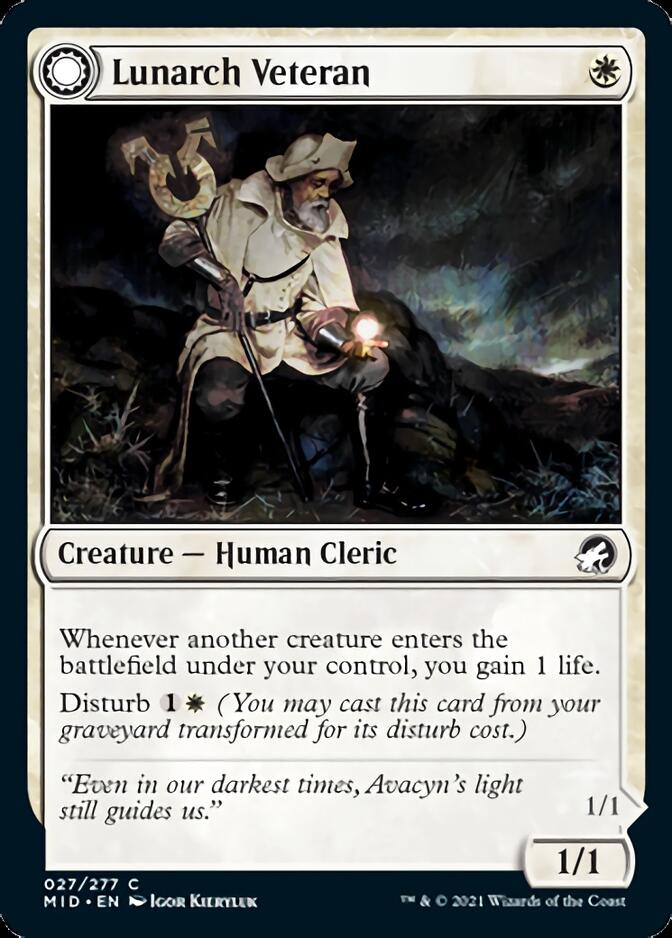 Lunarch Veteran // Luminous Phantom [Innistrad: Midnight Hunt] | Arkham Games and Comics