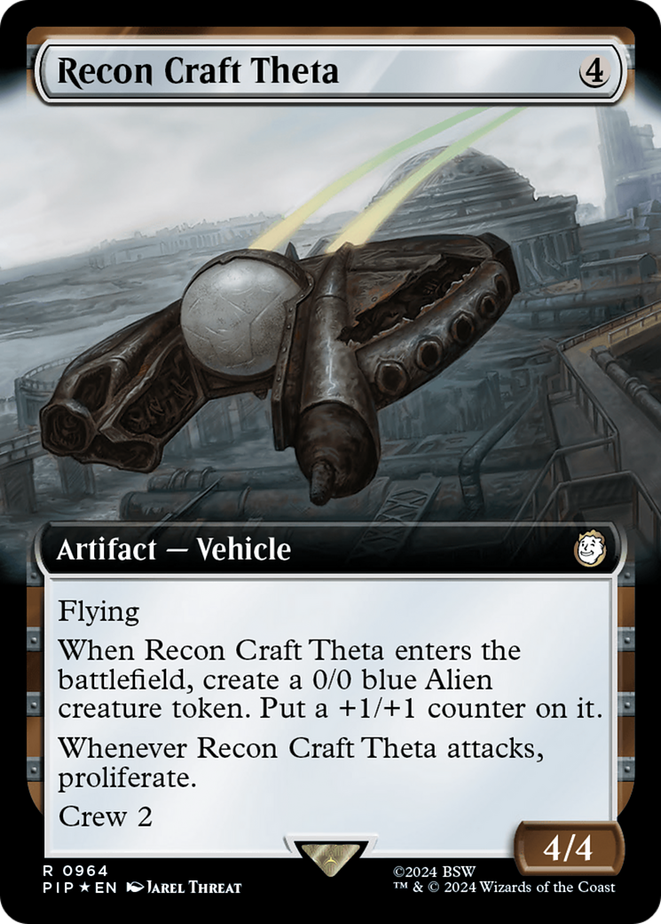 Recon Craft Theta (Extended Art) (Surge Foil) [Fallout] | Arkham Games and Comics