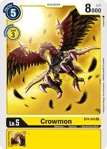 Crowmon [BT4-043] [Great Legend] | Arkham Games and Comics