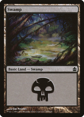 Swamp (309) [Commander 2011] | Arkham Games and Comics