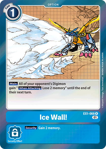 Ice Wall! [EX1-068] [Classic Collection] | Arkham Games and Comics