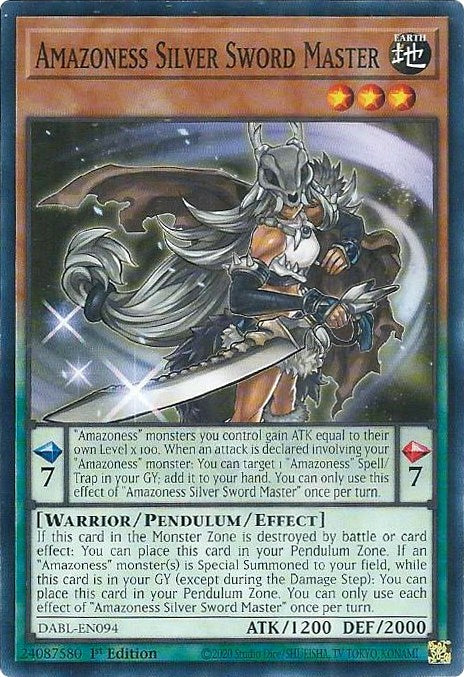 Amazoness Silver Sword Master [DABL-EN094] Common | Arkham Games and Comics
