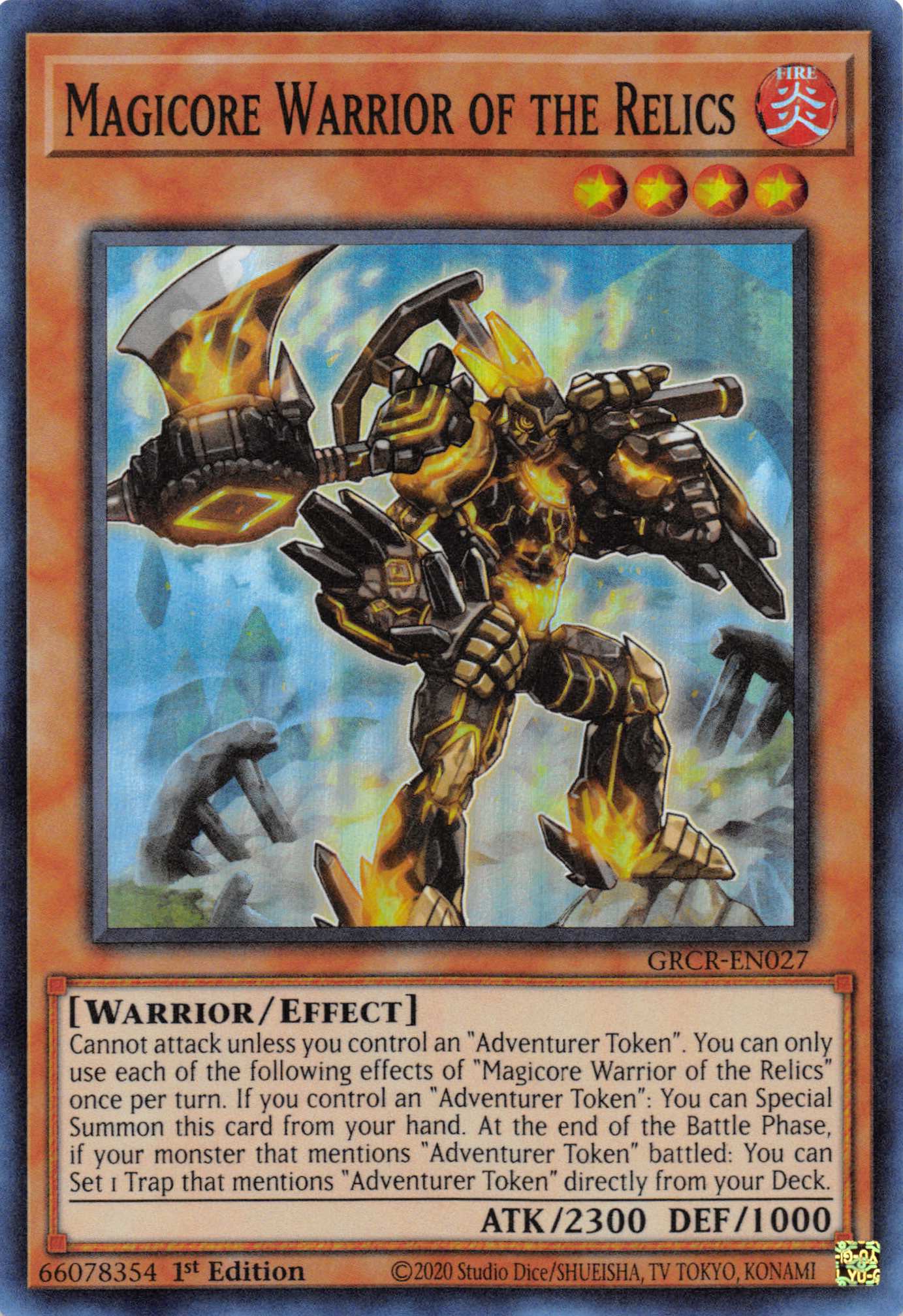 Magicore Warrior of the Relics [GRCR-EN027] Super Rare | Arkham Games and Comics