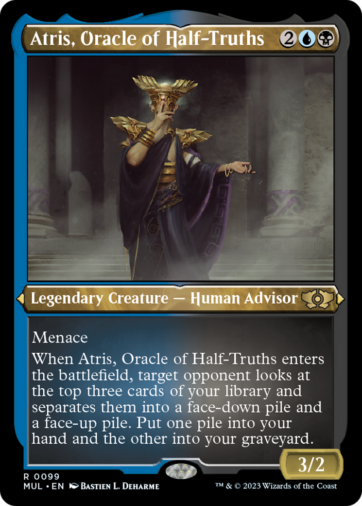 Atris, Oracle of Half-Truths (Foil Etched) [Multiverse Legends] | Arkham Games and Comics