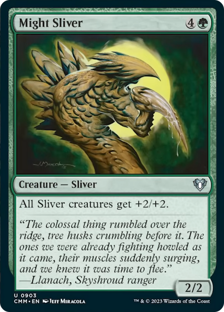 Might Sliver [Commander Masters] | Arkham Games and Comics