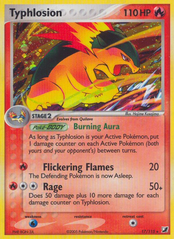 Typhlosion(17/115) (Theme Deck Exclusive) [EX: Unseen Forces] | Arkham Games and Comics