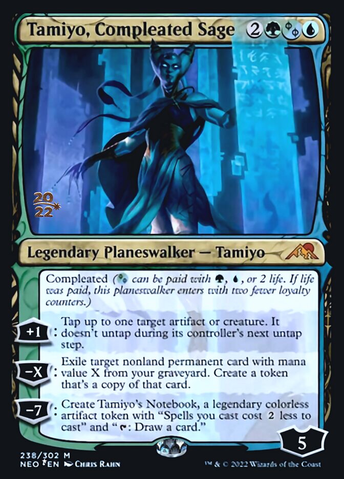 Tamiyo, Compleated Sage [Kamigawa: Neon Dynasty Prerelease Promos] | Arkham Games and Comics