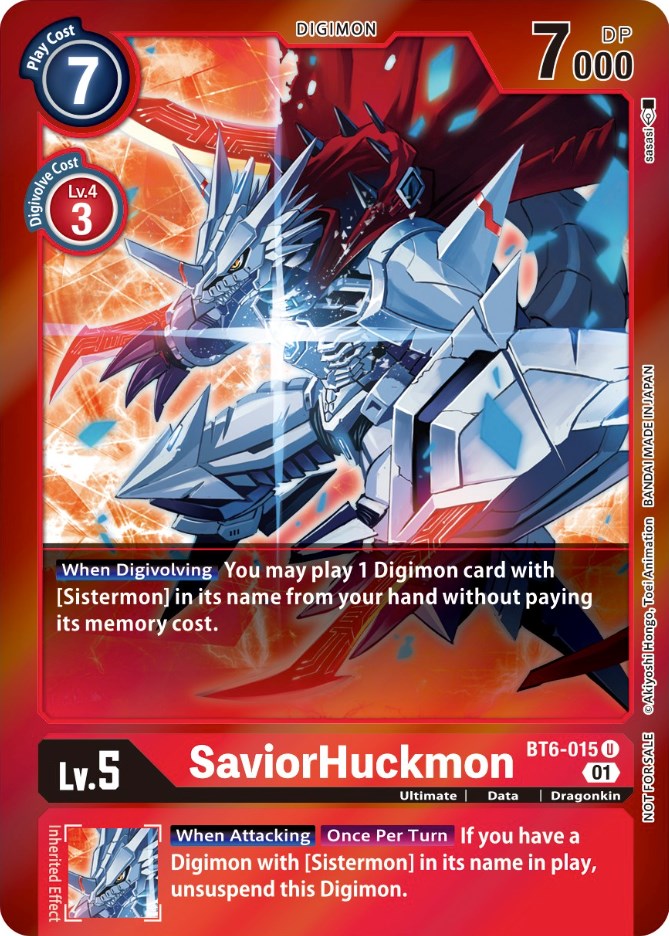 SaviorHuckmon [BT6-015] (Event Pack 3) [Double Diamond Promos] | Arkham Games and Comics