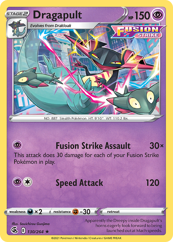 Dragapult (130/264) (Theme Deck Exclusive) [Sword & Shield: Fusion Strike] | Arkham Games and Comics