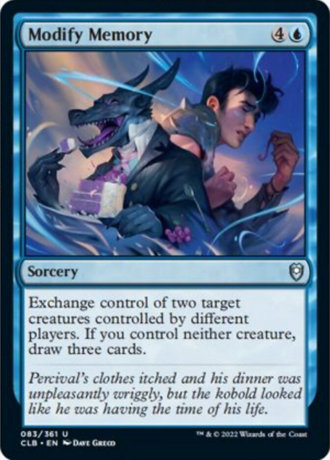 Modify Memory [Commander Legends: Battle for Baldur's Gate] | Arkham Games and Comics