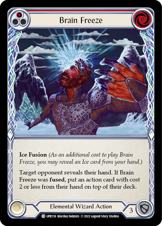 Brain Freeze (Red) [UPR116] (Uprising)  Rainbow Foil | Arkham Games and Comics