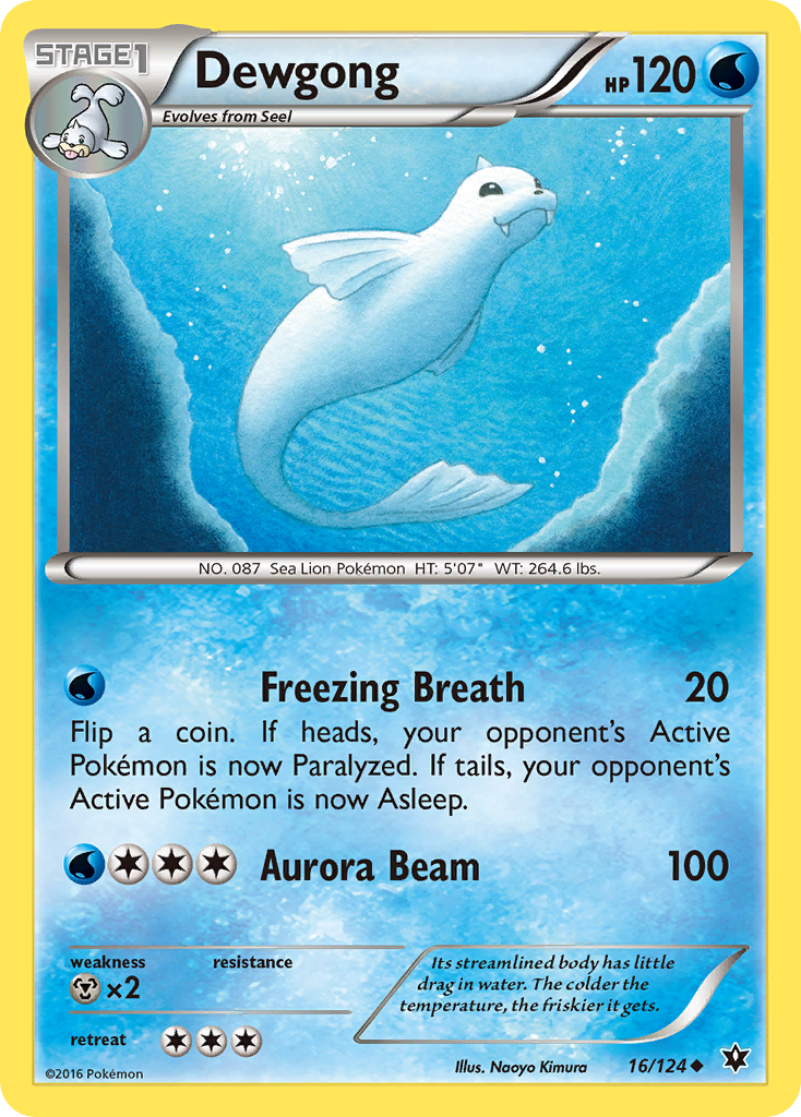 Dewgong (16/124) [XY: Fates Collide] | Arkham Games and Comics