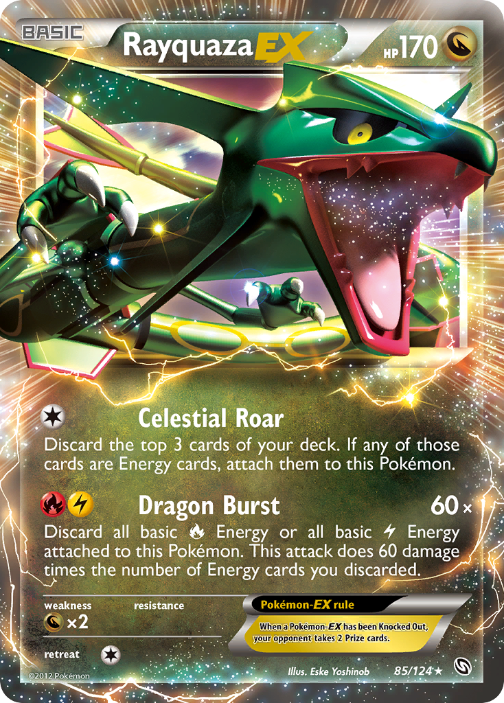 Rayquaza EX (85/124) [Black & White: Dragons Exalted] | Arkham Games and Comics