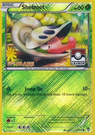 Shelmet (8/111) (League Promo 3rd Place) [XY: Furious Fists] | Arkham Games and Comics