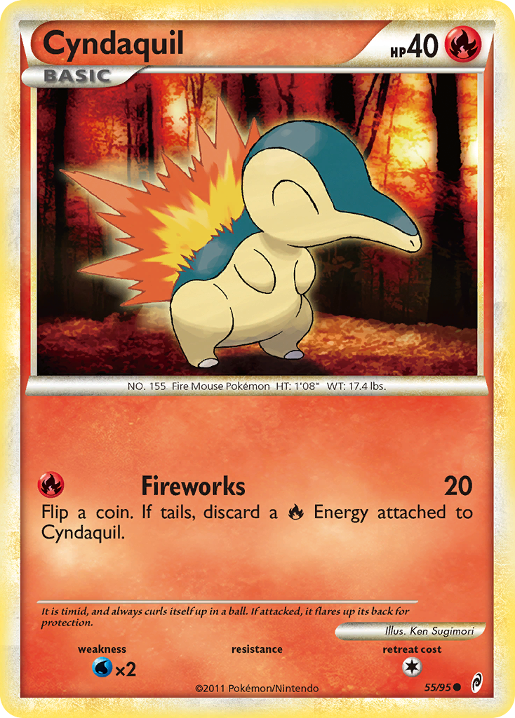 Cyndaquil (55/95) [HeartGold & SoulSilver: Call of Legends] | Arkham Games and Comics