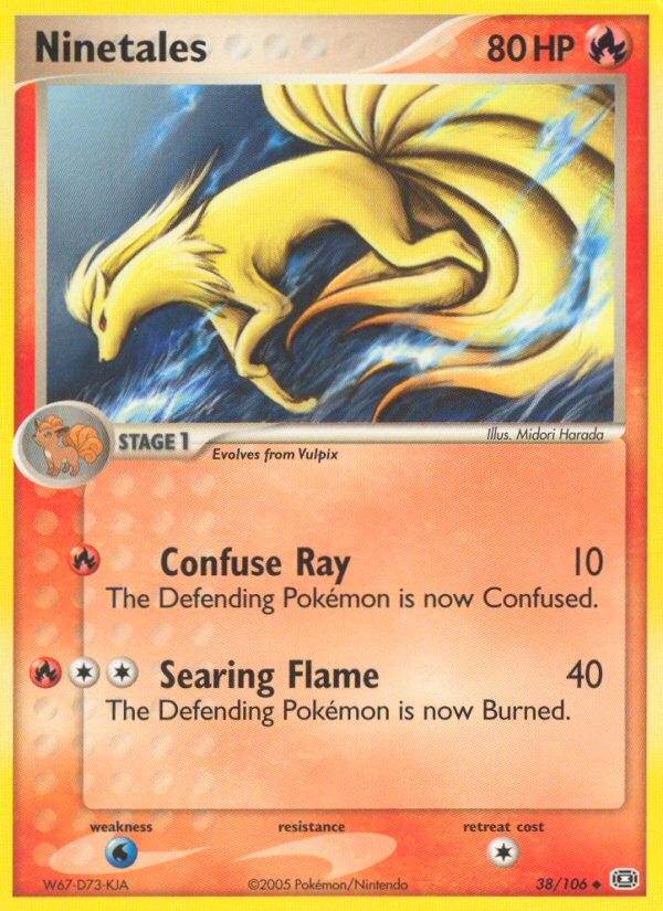 Ninetales (38/106) [EX: Emerald] | Arkham Games and Comics