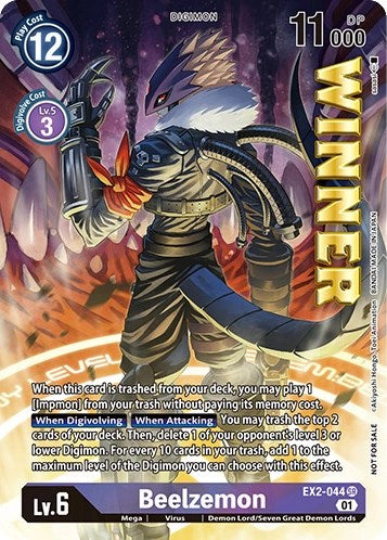 Beelzemon [EX2-044] (April 2023 Beelzemon Special) [Starter Deck: Beelzemon Advanced Deck Set Pre-Release Cards] | Arkham Games and Comics