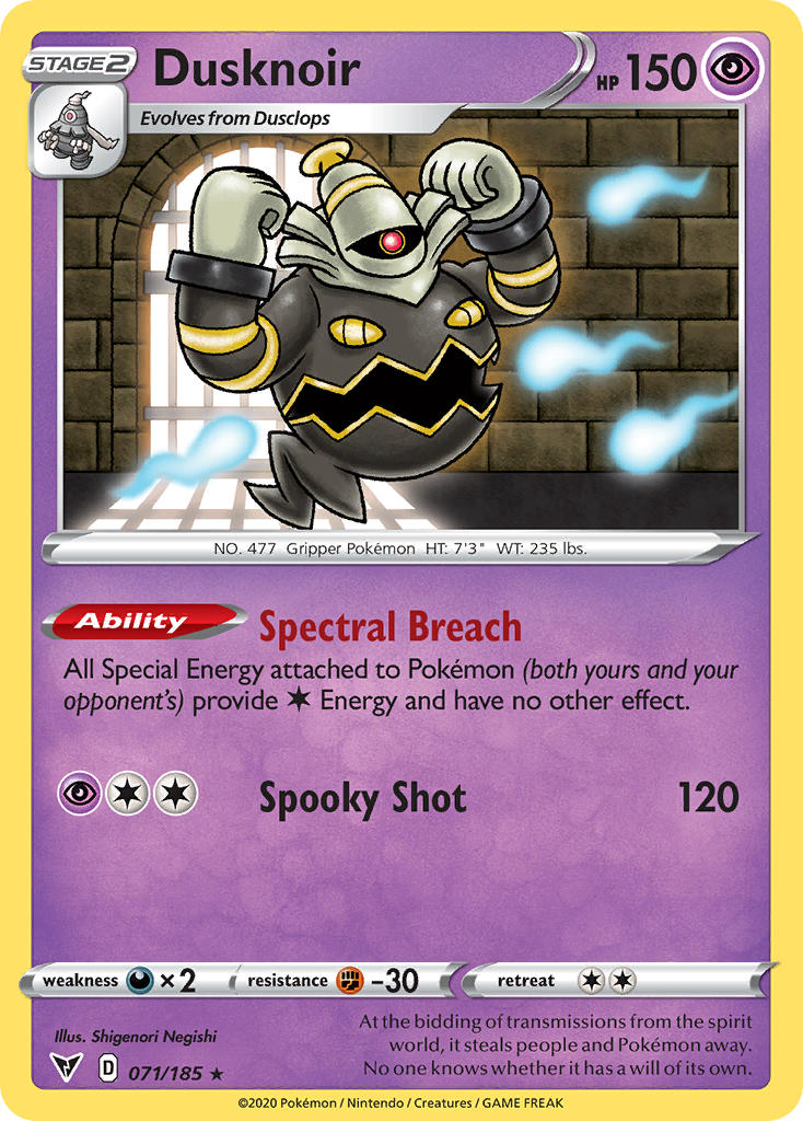 Dusknoir (071/185) [Sword & Shield: Vivid Voltage] | Arkham Games and Comics