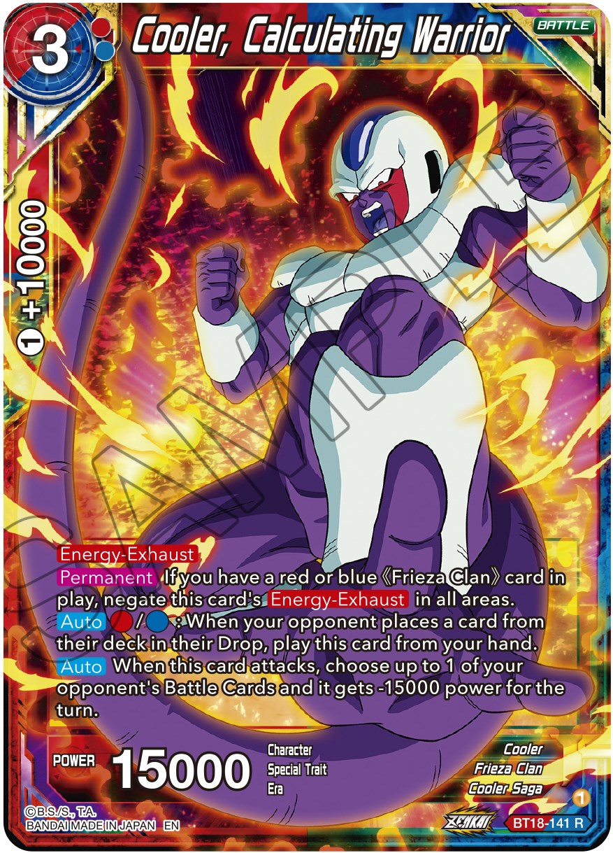 Cooler, Calculated Warrior (BT18-141) [Dawn of the Z-Legends] | Arkham Games and Comics