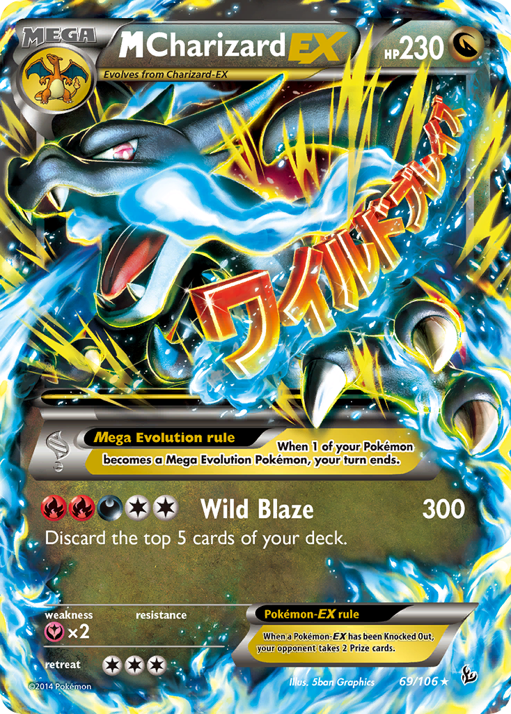 M Charizard EX (69/106) [XY: Flashfire] | Arkham Games and Comics