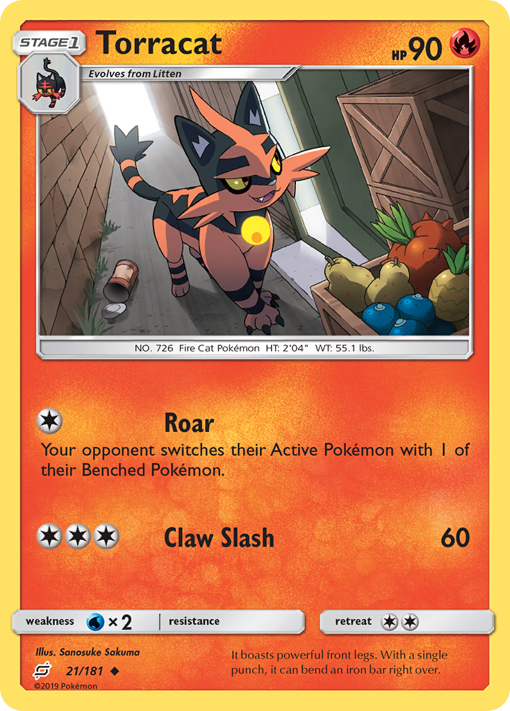 Torracat (21/181) [Sun & Moon: Team Up] | Arkham Games and Comics