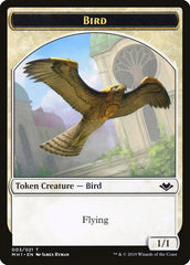 Bird (003) // Serra the Benevolent Emblem Double-sided Token [Modern Horizons Tokens] | Arkham Games and Comics