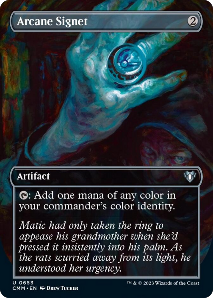 Arcane Signet (Borderless Alternate Art) [Commander Masters] | Arkham Games and Comics