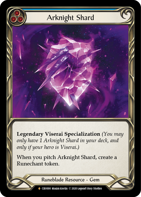 Arknight Shard [CRU000] (Crucible of War)  1st Edition Cold Foil | Arkham Games and Comics