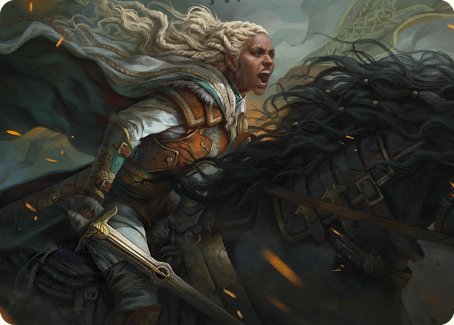 Eowyn, Fearless Knight Art Card [The Lord of the Rings: Tales of Middle-earth Art Series] | Arkham Games and Comics