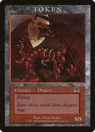 Dragon Token (Onslaught) [Magic Player Rewards 2002] | Arkham Games and Comics