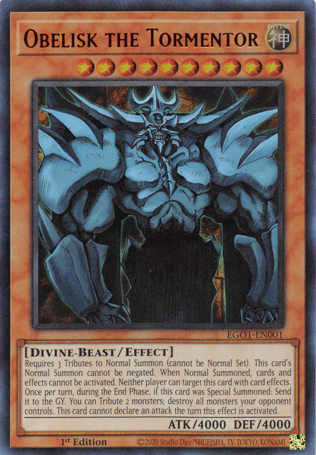 Obelisk the Tormentor [EGO1-EN001] Ultra Rare | Arkham Games and Comics