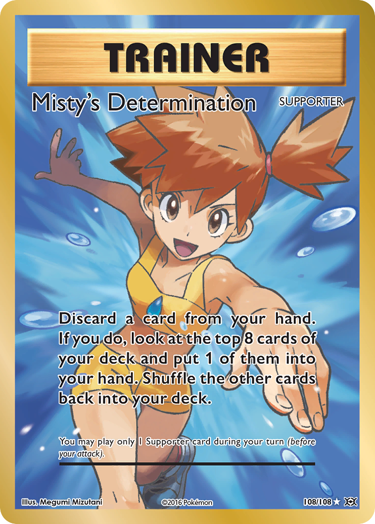 Misty's Determination (108/108) [XY: Evolutions] | Arkham Games and Comics