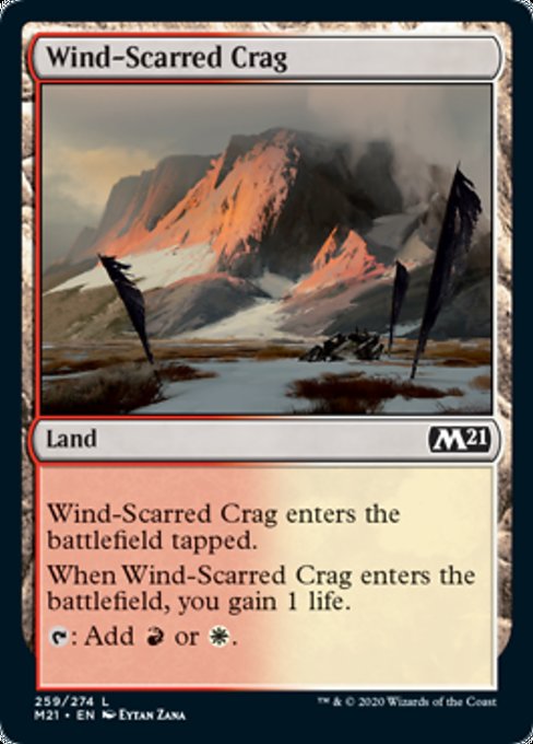 Wind-Scarred Crag [Core Set 2021] | Arkham Games and Comics