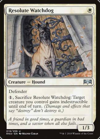 Resolute Watchdog [Ravnica Allegiance] | Arkham Games and Comics