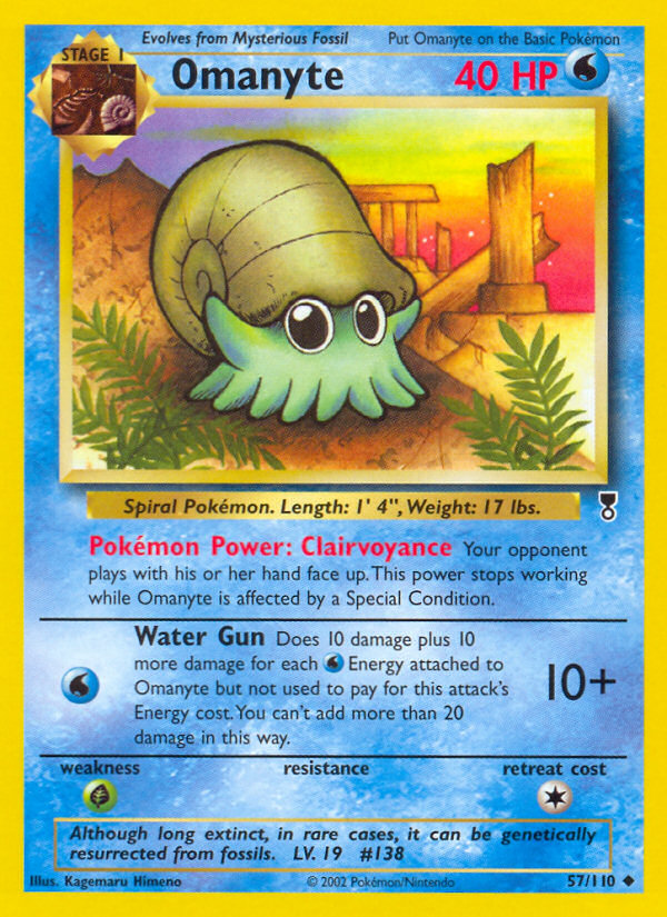 Omanyte (57/110) [Legendary Collection] | Arkham Games and Comics